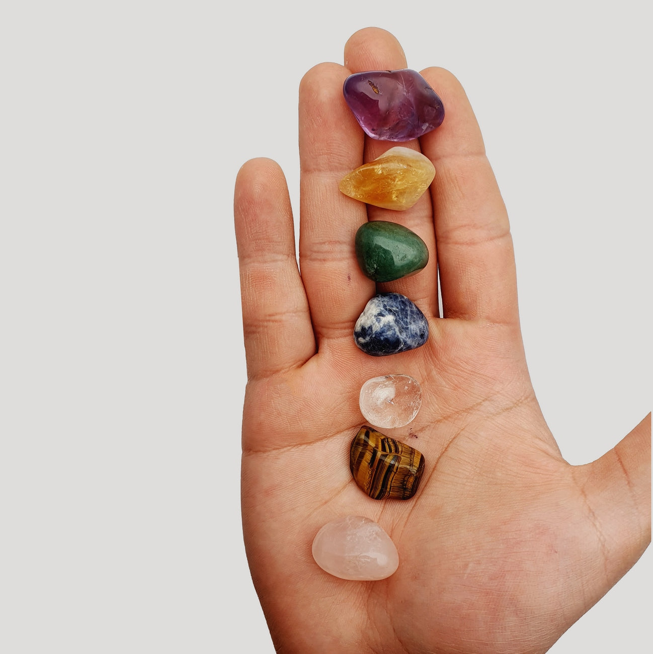 Cuarzos 7 Chakras Tamboreada Energético