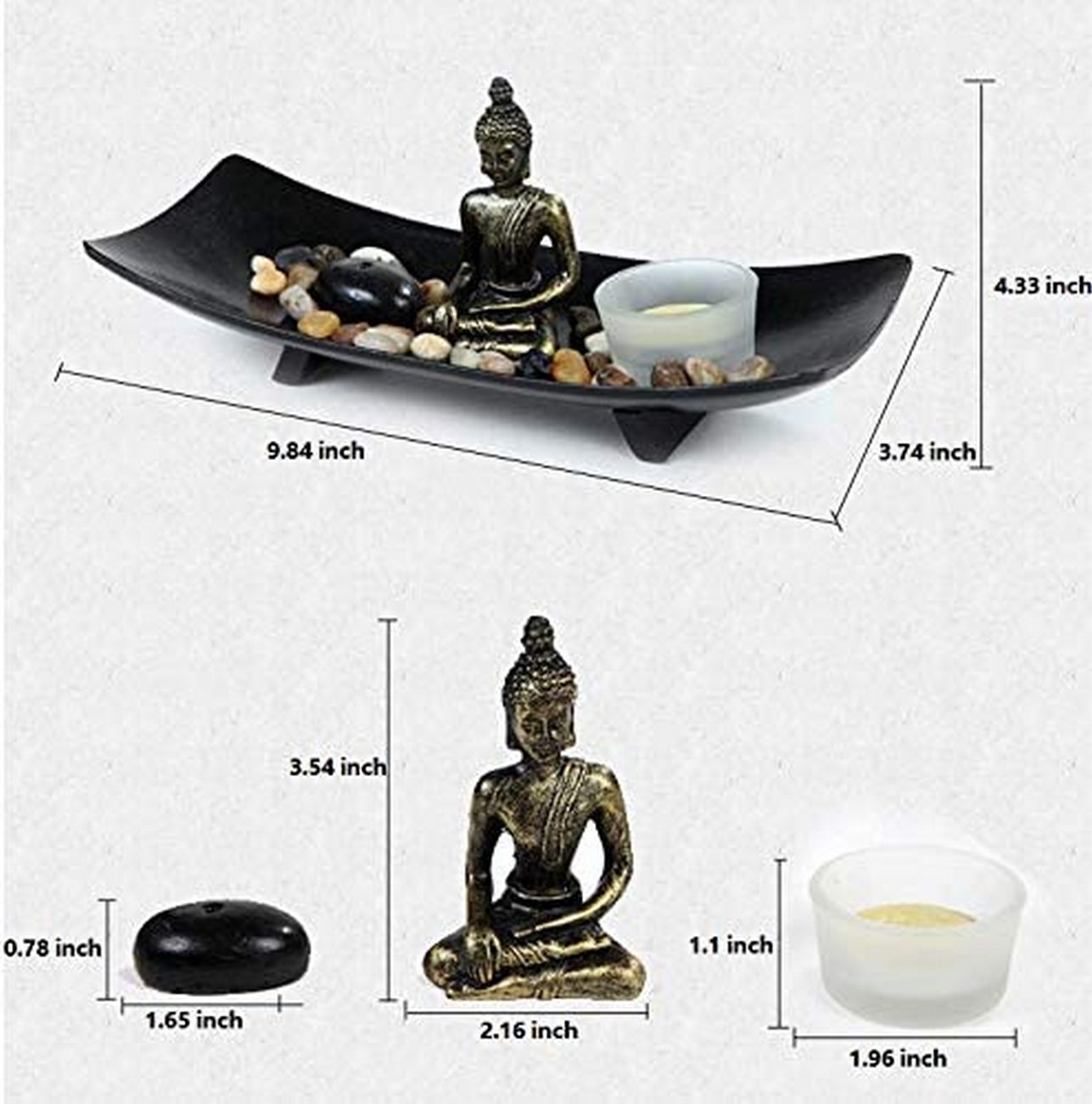 Jardín Zen Buda Meditacion Decoracion