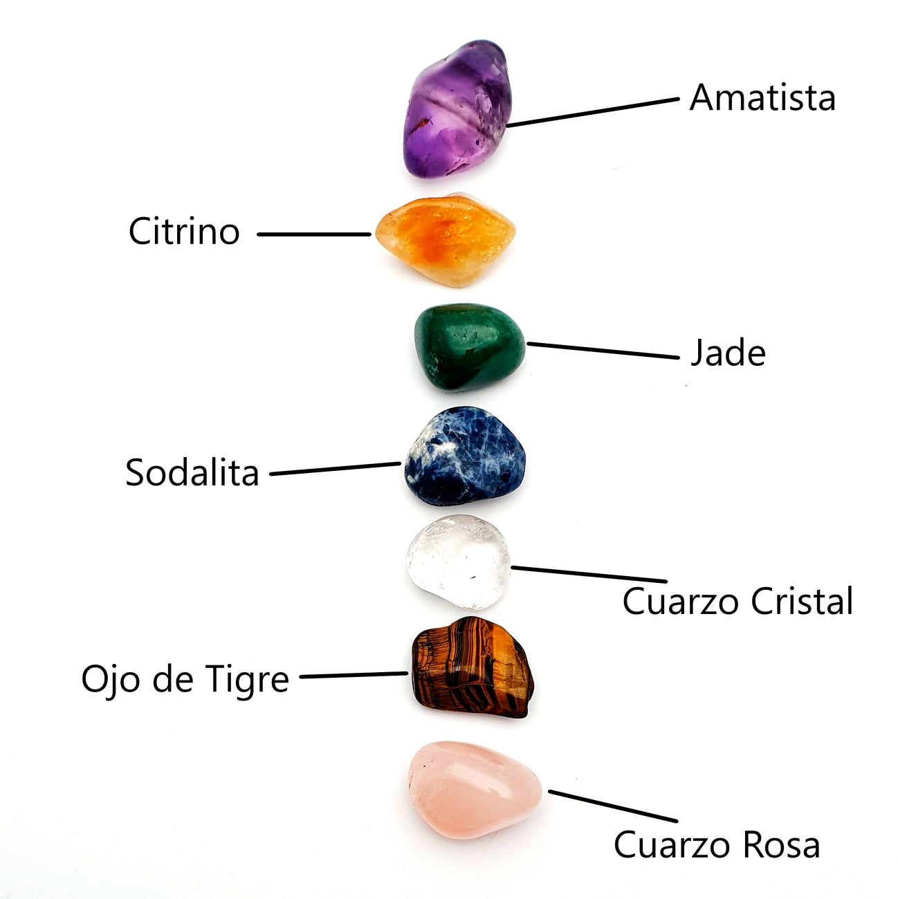 Cuarzos 7 Chakras Tamboreada Energético