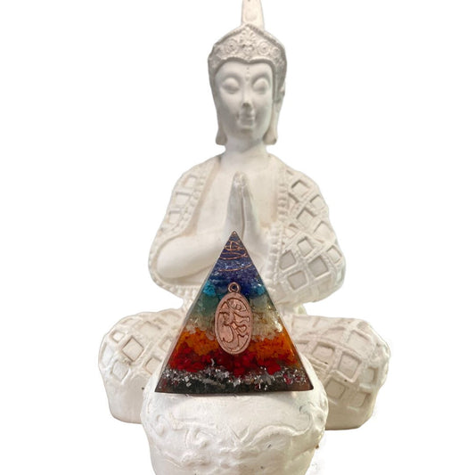 Pirámide Orgonita 7 chakras
